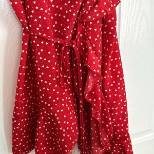FREE* Heart Ruffle Wrap Dress